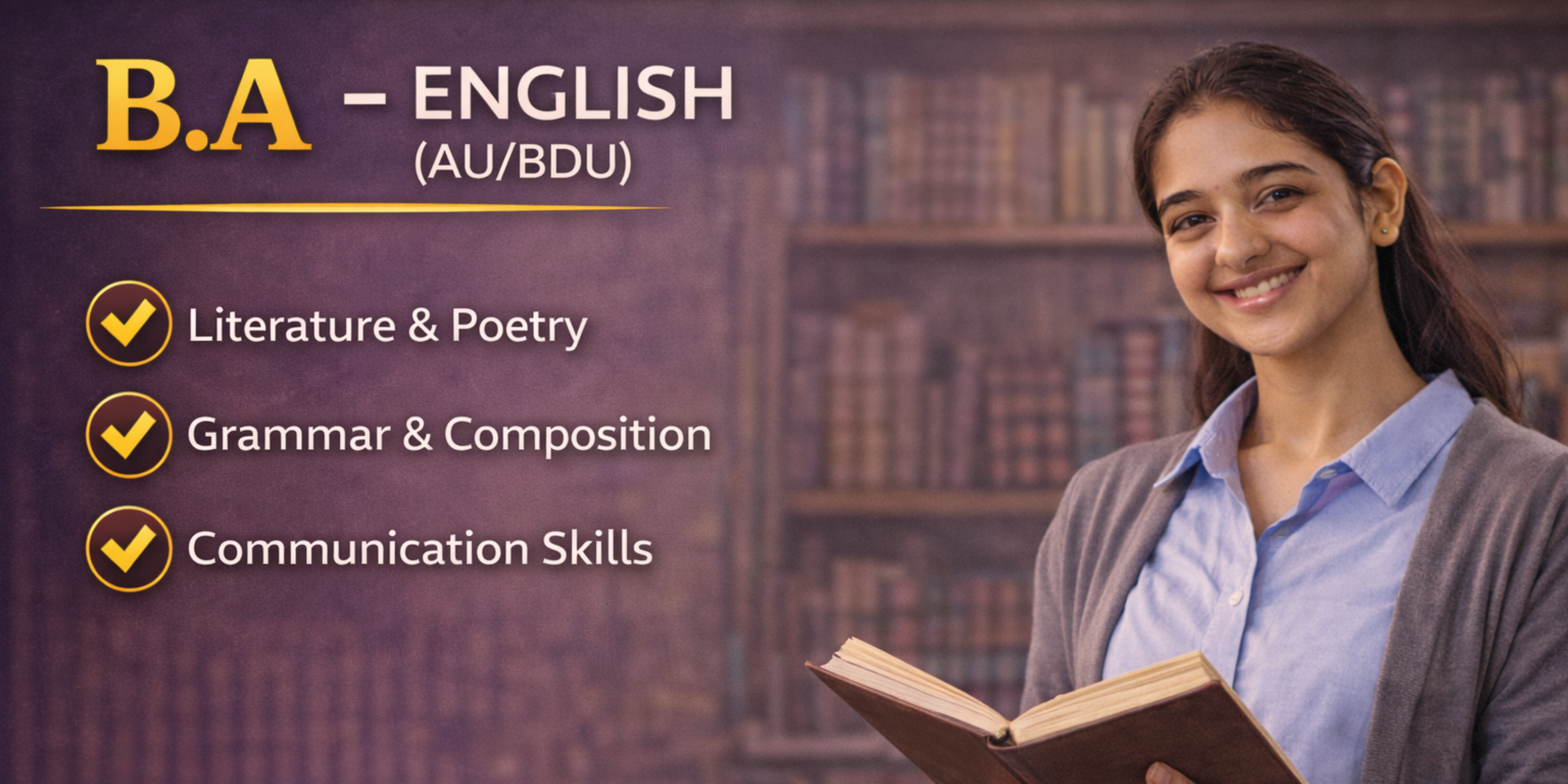 B.A English Distance Education in Coimbatore